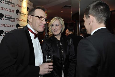 Sarah Taylor and friends at the Oracle Retail Week Awards